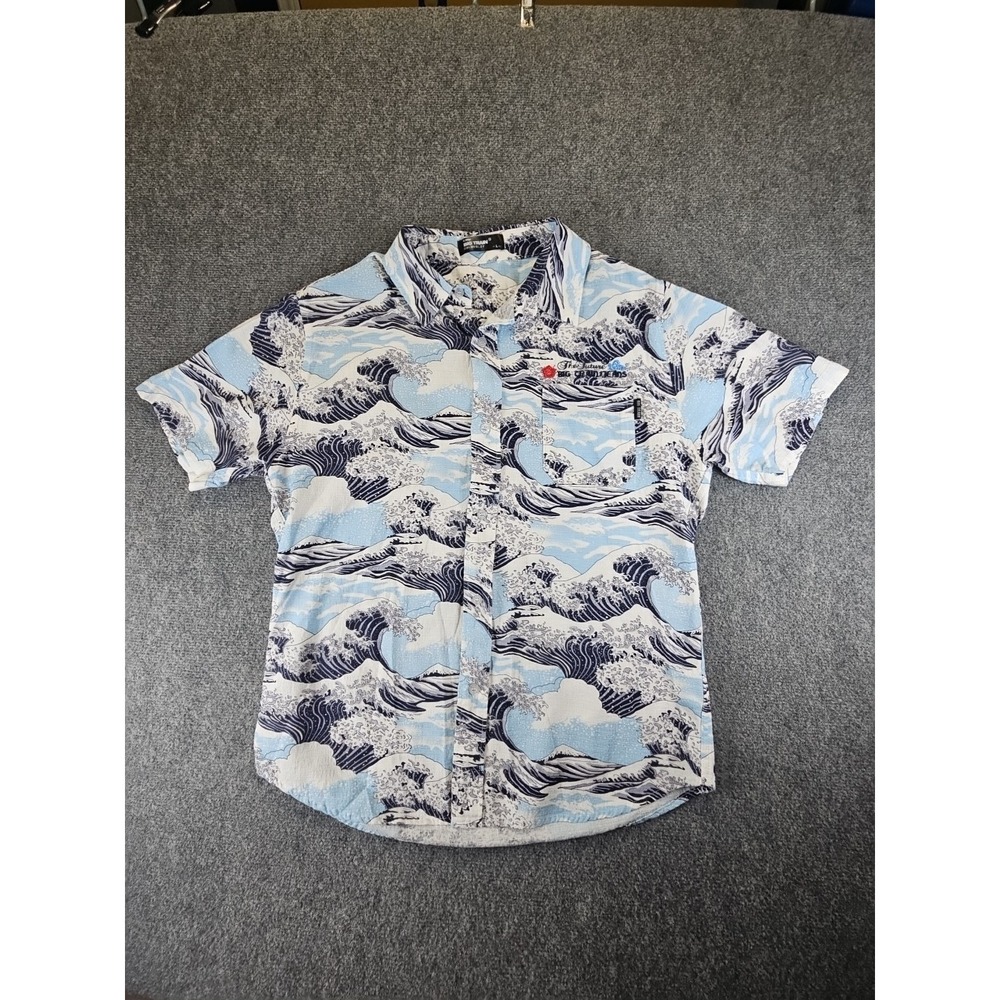 OSAKA BIG TRAIN JEANS Mens Size Large Short Sleeve Shirt The Great Wave 1452
